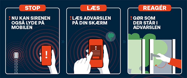På onsdag testes den nye mobilvarsling På onsdag testes den nye mobilvarsling