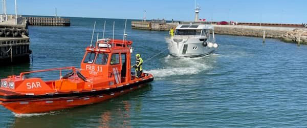 Foto: Sæby Redningsstation 48 fods motorbåd havde tabt roret