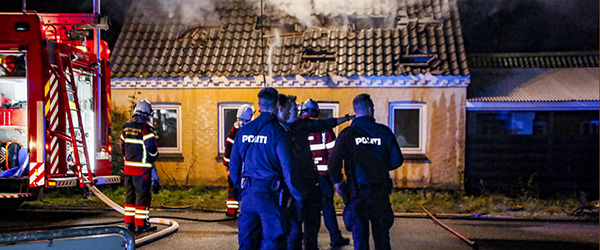 Foto: Henrik Pedersen Påsat brand raserede hus på Tryvej