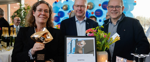 MARTEC vinder Vækst og Vilje Erhvervsprisen MARTEC vinder Vækst og Vilje Erhvervsprisen