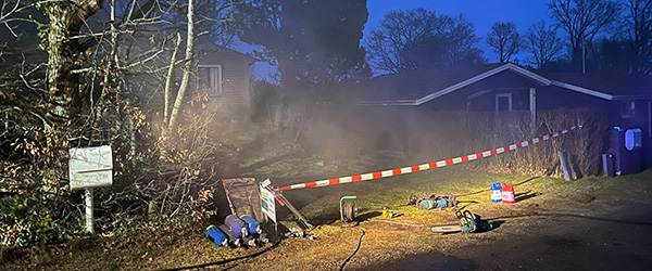Sommerhus brændte i mange timer Sommerhus brændte i mange timer