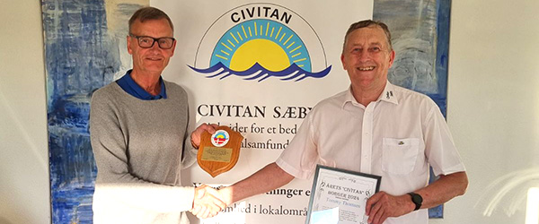 Årets Civitan Borger 2024 blev Tommy Thomsen