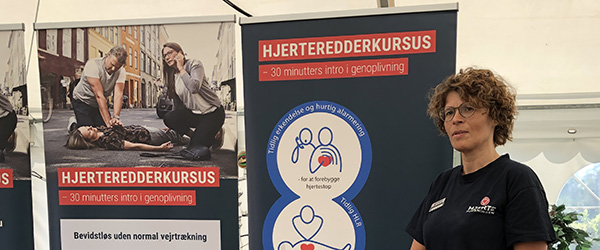 Hjerteforeningen demonstrerede hjerte-lunge-redning Hjerteforeningen demonstrerede hjerte-lunge-redning